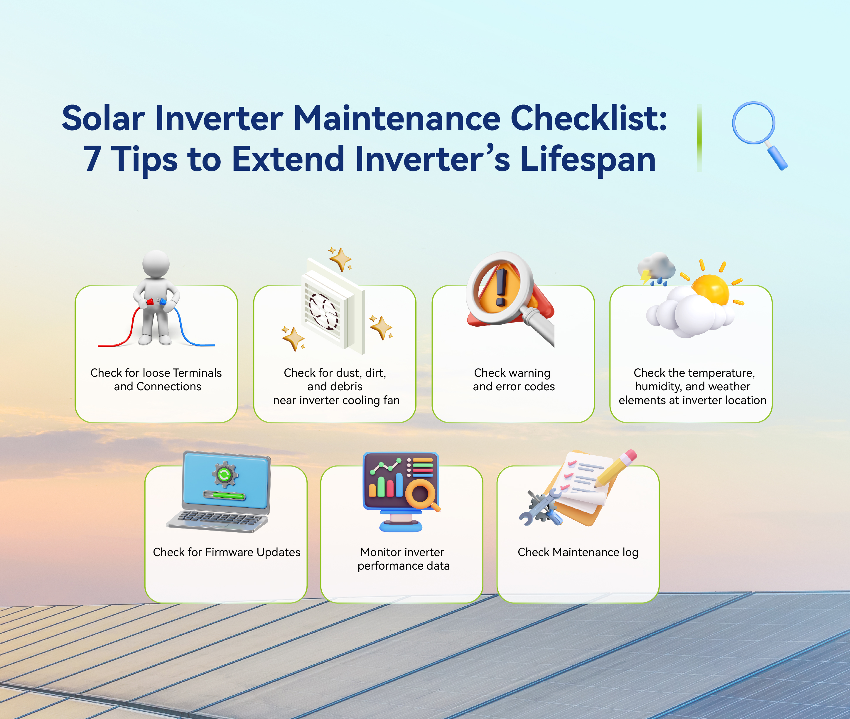 Solar Inverter Maintenance Checklist: 7 Tips to Extend Inverter's Lifespan